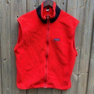 Vintage 90s Patagonia Fleece Vest XL Red